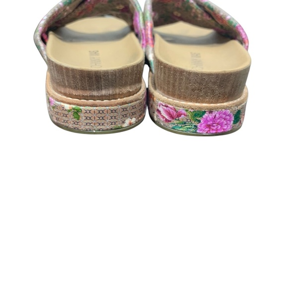Johnny Was Tan and Purple Sandals SZ 6 - Picture 4 of 8